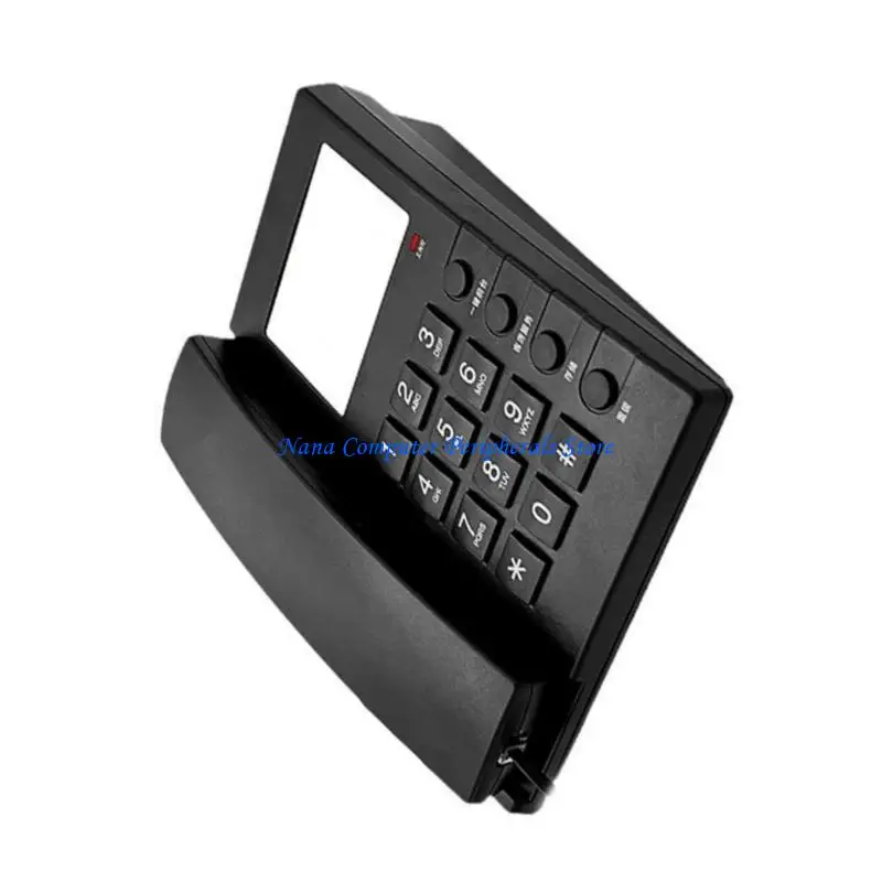 F68C Hotel Internal Phone Guest Room Telephone with Wall Mount Installation and Advanced Auditory Rj11 Port for Hotels