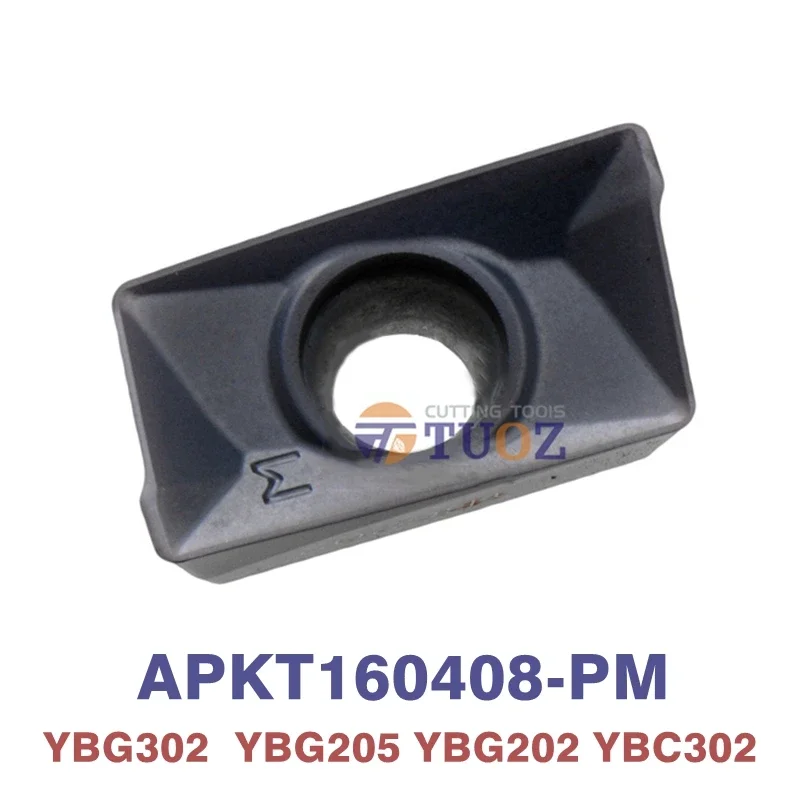 

100% Original APKT160408-PM YBG302 YBG205 YBC302 YBG202 Carbide Insert Lathe Milling APKT 160408 PM CNC Tools Milling Inserts