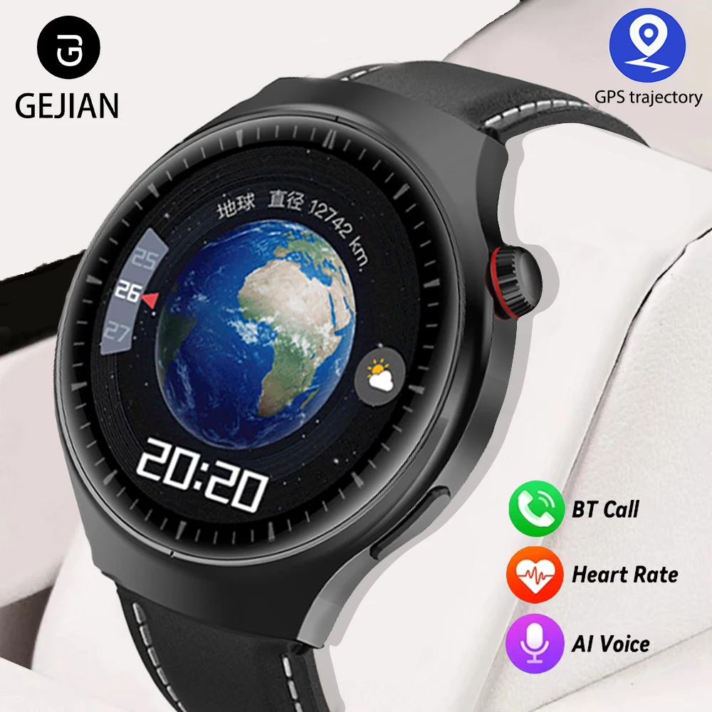 

GEJIAN 2025 Новые Смарт-часы для мужчин 1,46-дюймовый 360*360 HD сенсорный экран пульсометр Bluetooth вызов GPS отслеживание женские умные часы