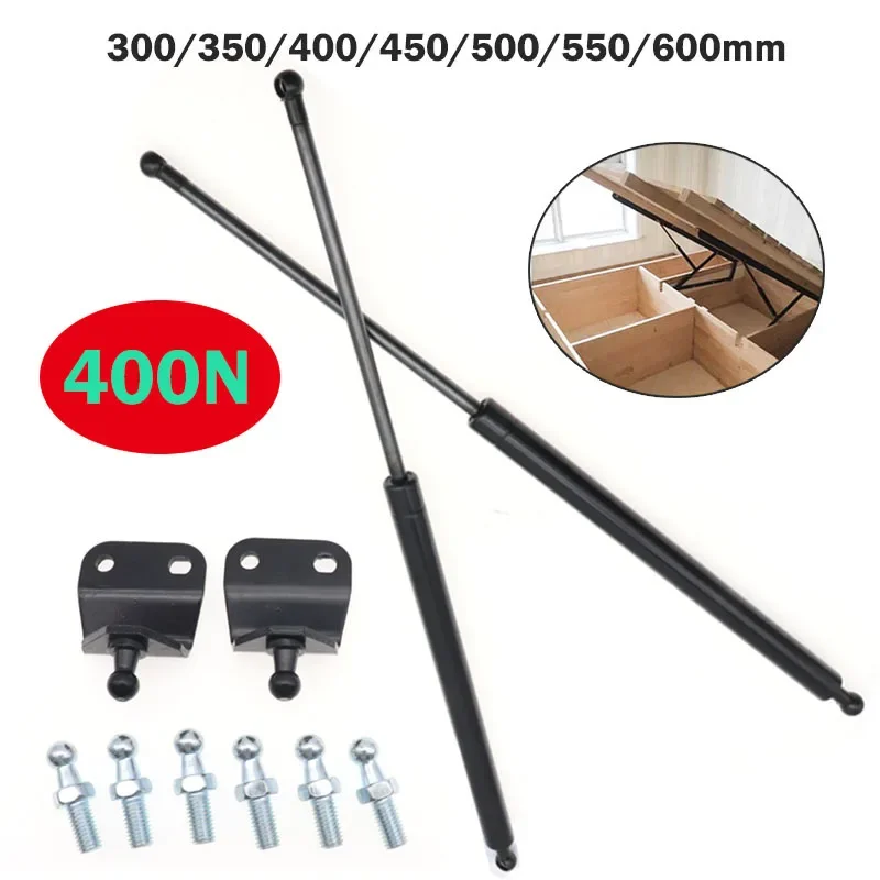 

300/350/400/450/500/600mm 2Pcs 400N Gas Strut Bars Gas Spring Support Boot Bonnet Car Caravans Doors Windows Hatches Boat Bus