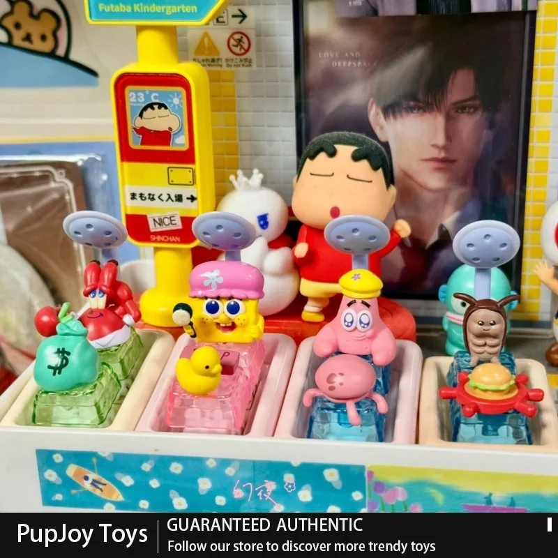 Caja Sorpresa de Llaveros de Bob Esponja en Preventa, Caja Misteriosa de Juguetes Fidget, Figuras de Anime y Adornos Lindos