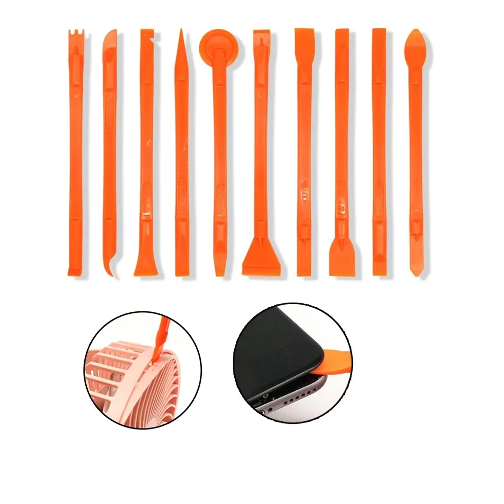 1set Crowbars 10 In 1 Disassembly Spudger With Non-Slip Handle Manual Opening Repair Replacement Tools Accessories