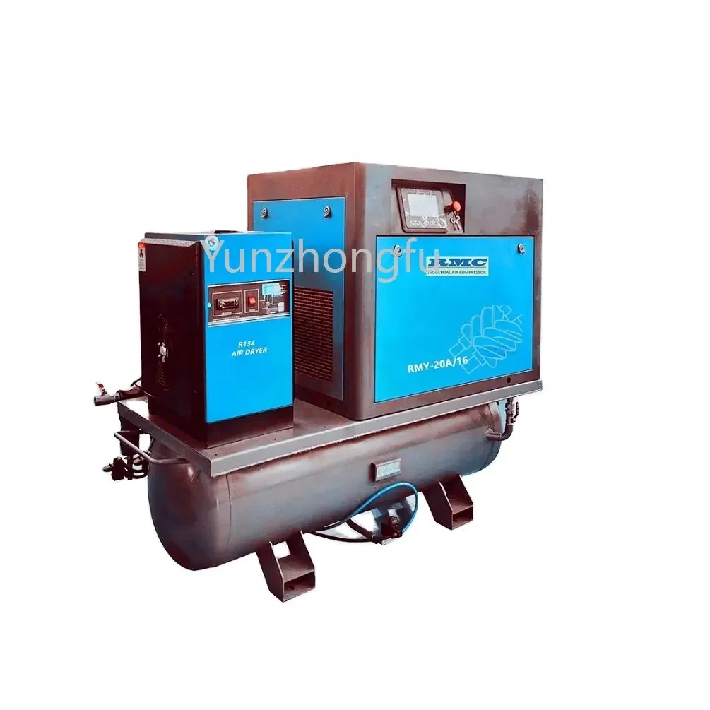 Ready Stock Screw Air Compressor 16bar 15kw with  Dryer and  Tank for Laser Cutting Machine