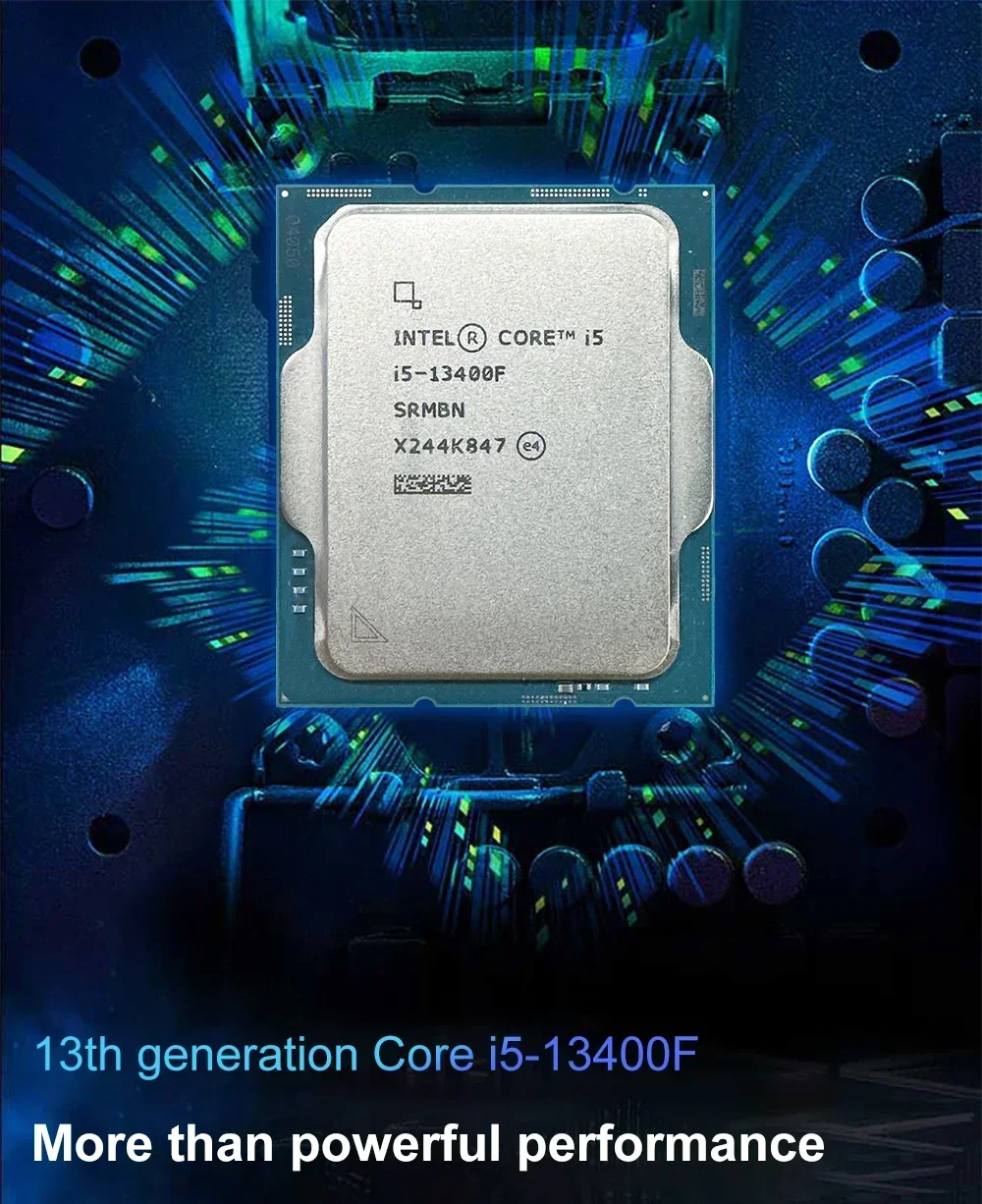 New Intel Core i5 13400F CPU i5-13400F 2.5 GHz Ten cores - sixteen