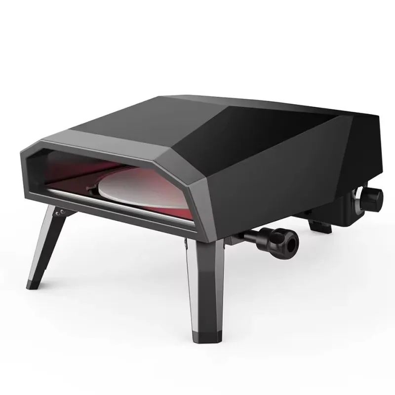 معدات خبز البيتزا المحمولة فرن غاز دوار مع حجر دوار للمخبز شاحنة طعام دوارة للمطبخ المنزلي صانع البيتزا #1