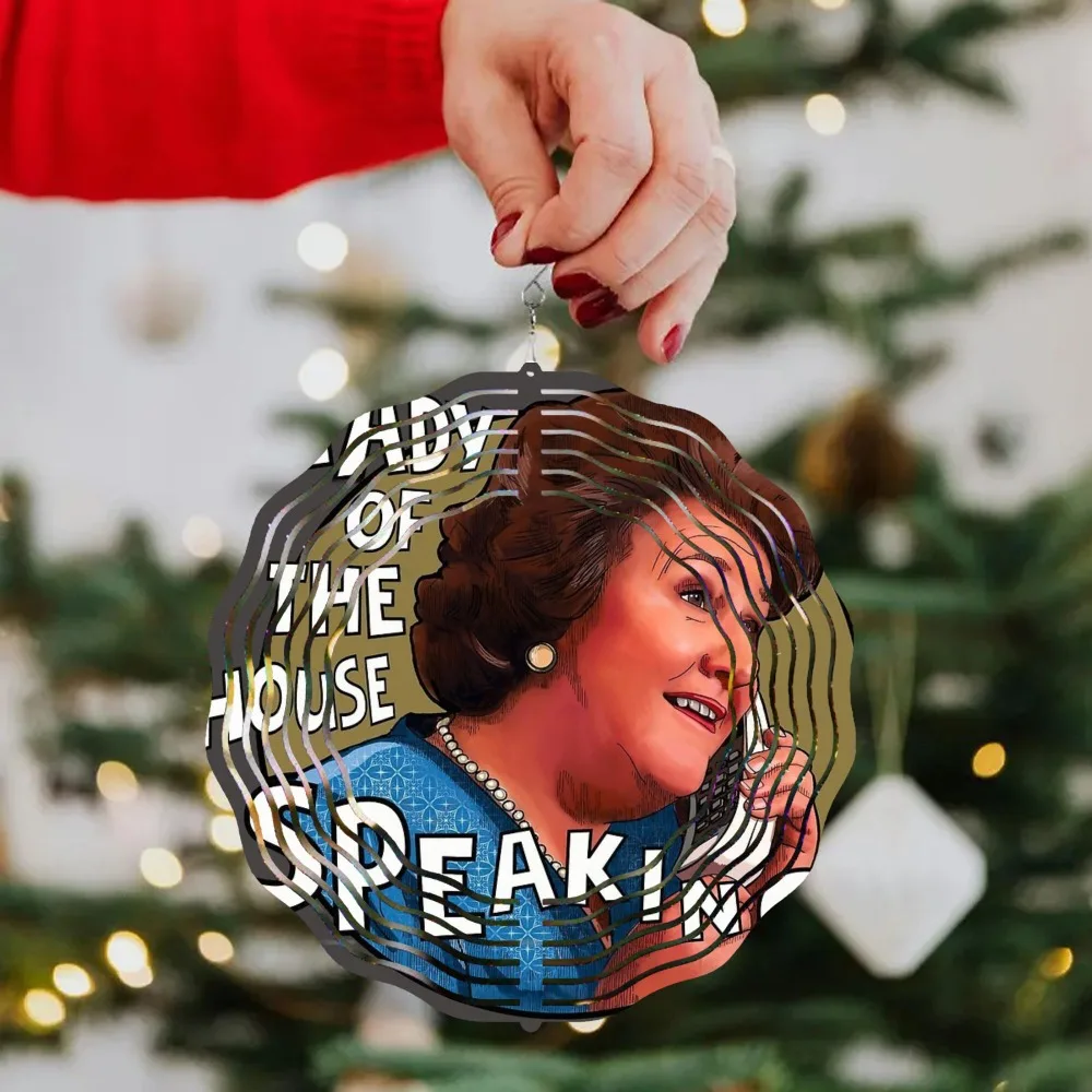 

Metal Wind Chimes 360 Rotating Hook Flat Design Garden Decoration Outdoor Indoor Hanging Ornament Halloween Christmas Gift