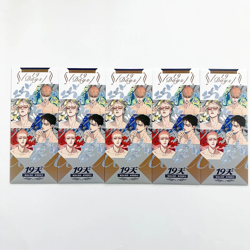 New Old Xian 19 Days Merch Floral Shadows Series Laser Ticket He Tian, Mo Guanshan Characters Bookmark Cosplay Gift ﻿