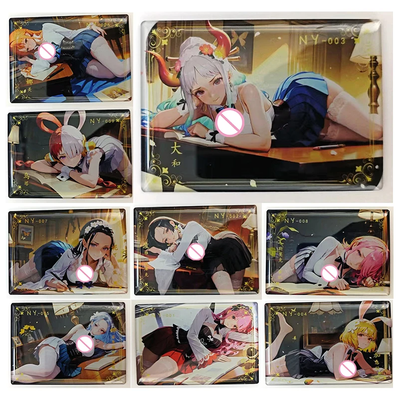 

Аниме One Piece NY Cards Hancock Vivi Nami Yamato Uta Robin Reiju Коллекционные карты Рождественские подарки на день рождения Детские игрушки