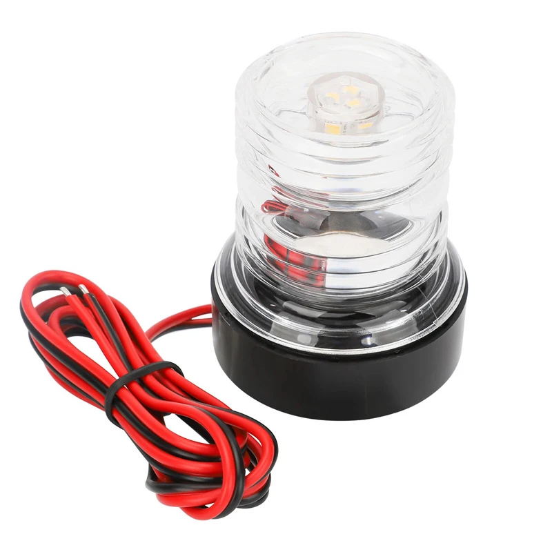 

1PC 12V LED Navigation Anchor Light 360 Degree All Round For Marine Boat Light Yacht Sailing Lamp Navigation Signal Indicator