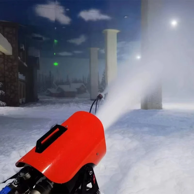 High Performance Indoor Ski Resort Snow Making System Maker Machine Cannon Fan Generator Equipment Shed view 2