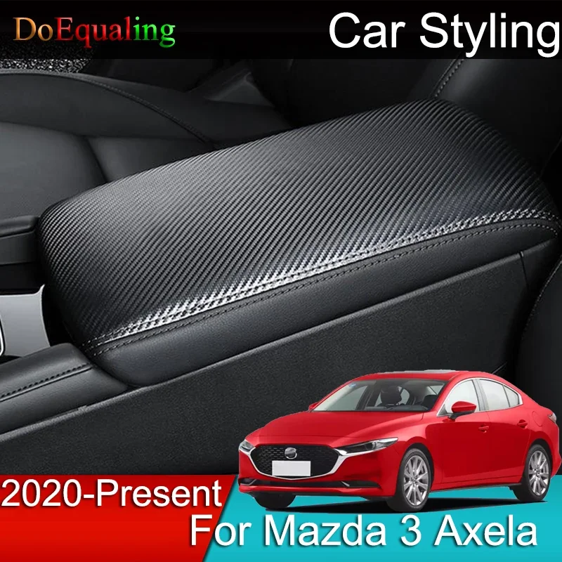 

Car Armrest Console Cover Cushion Support Box Top Matte Liner Mat Case Accessories for Mazda 3 Axela Mk4 4th Ⅳ 2022 2021 2020