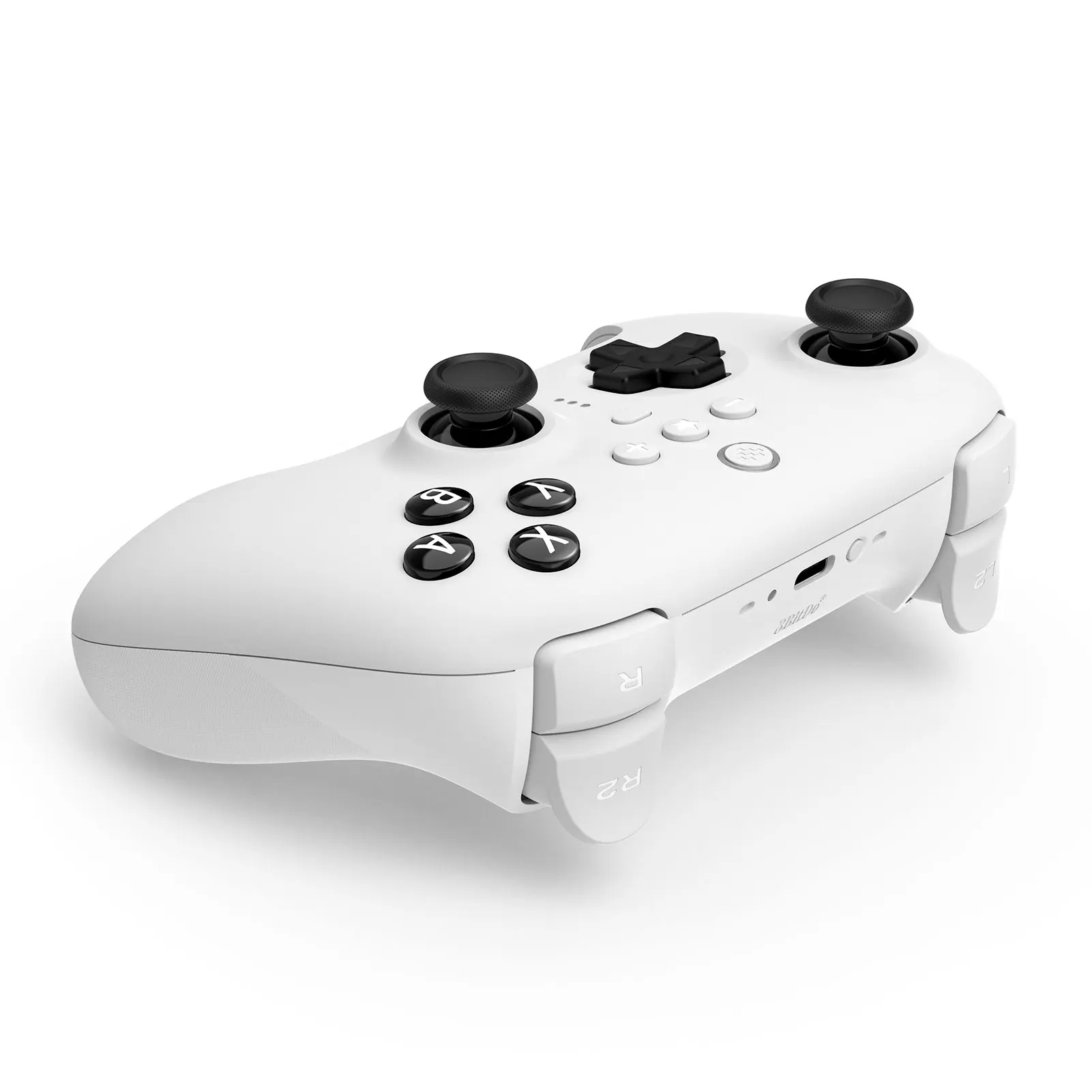 8bitdo controlador bluetooth final com doca de carregamento gamepad sem fio com joystick de detecção de efeito hall para switch windows pc