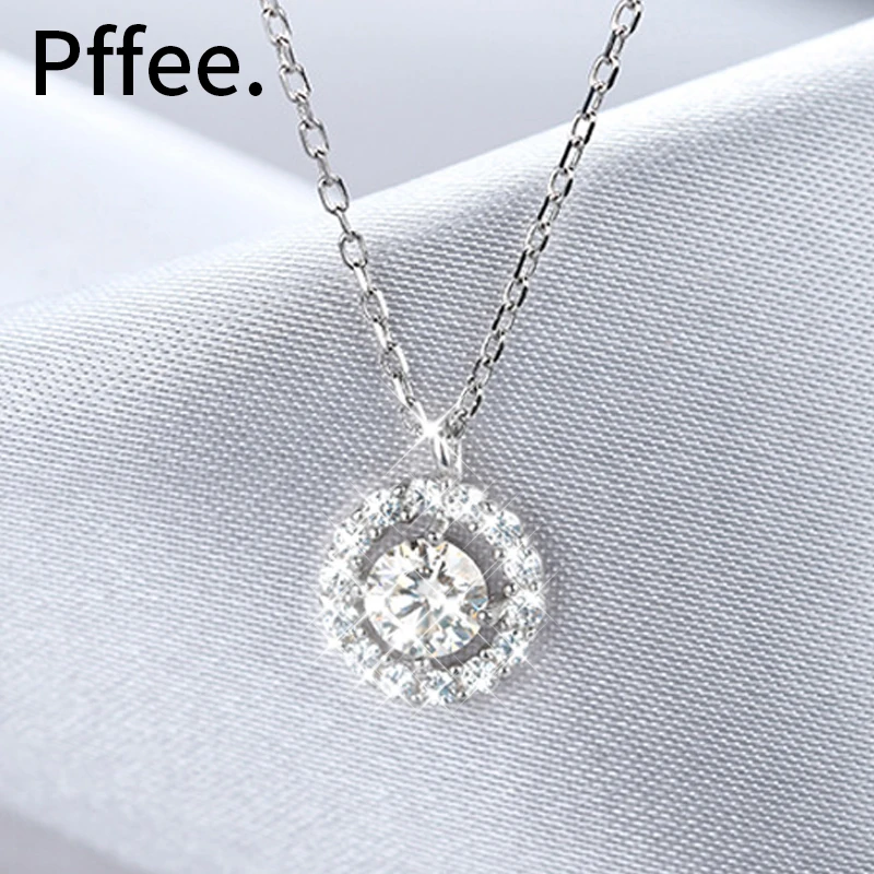 

Silver 925 Luxury Designer Jewelry Woman Moissanite Necklace God Power Female Charms Pendants Chains Necklaces For women Gift