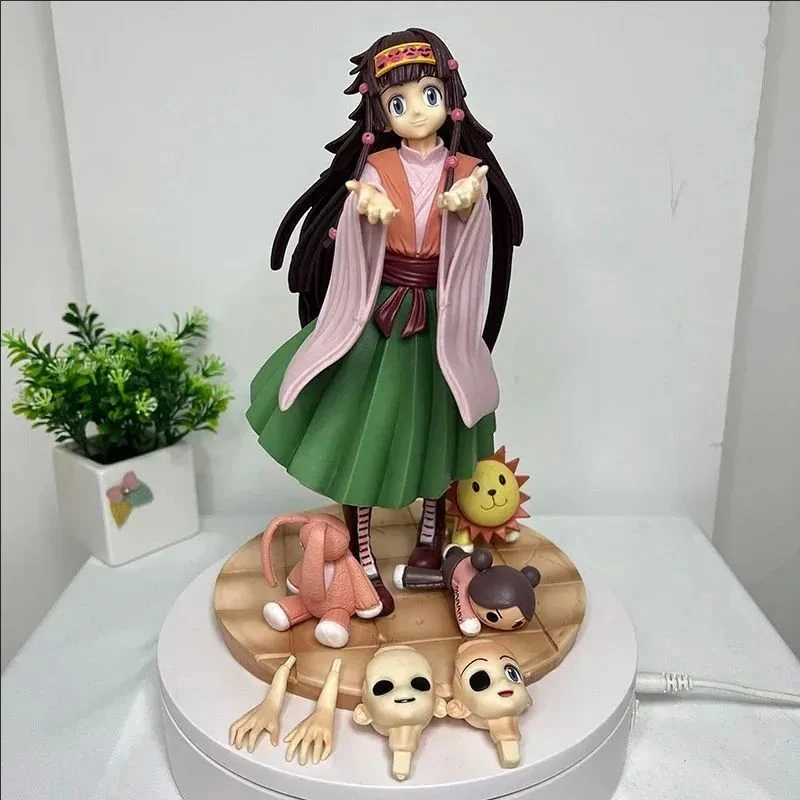 Figurki Alluka Zoldyck 25 cm Anime Hunter Hunter GK Wymienne Twarz Kolekcja Ozdoby Prezenty Dekoracja Biurka Zabawki Urodzinowe