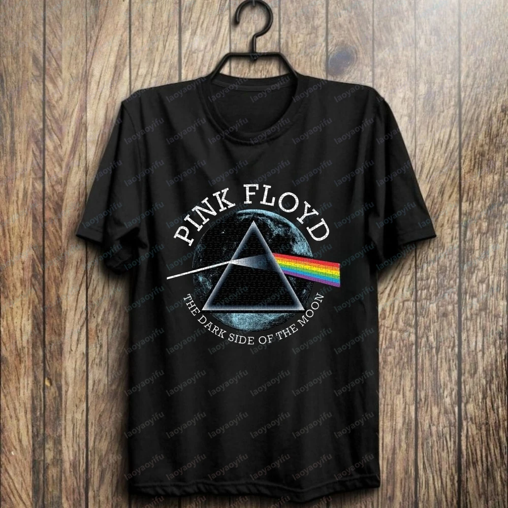 Classic Rock Pink Floyd The Dark Side of The Moon Printed T-Shirt