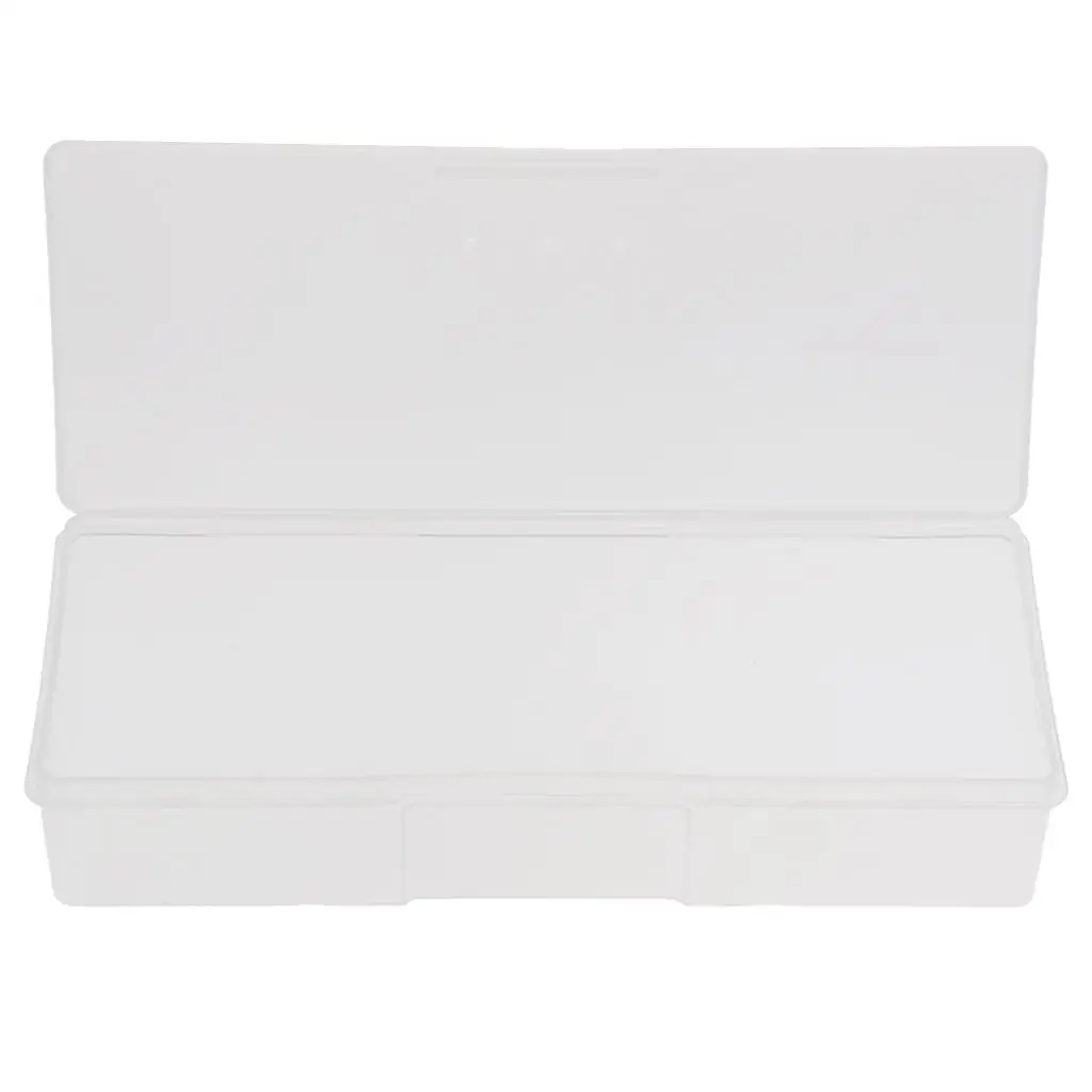Clear Plastic Storage Box Lightweight Jewelry Tool Organizer Container with Lid for Crafts Hardware Fishing