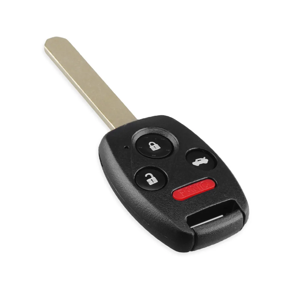 KEYYOU With Battery 313.8MHz Uncut Blade Remote Key ID46 Chip for Honda/Accord Pilot 2010 2011 2012 2013 2014 2015 KR55WK49308