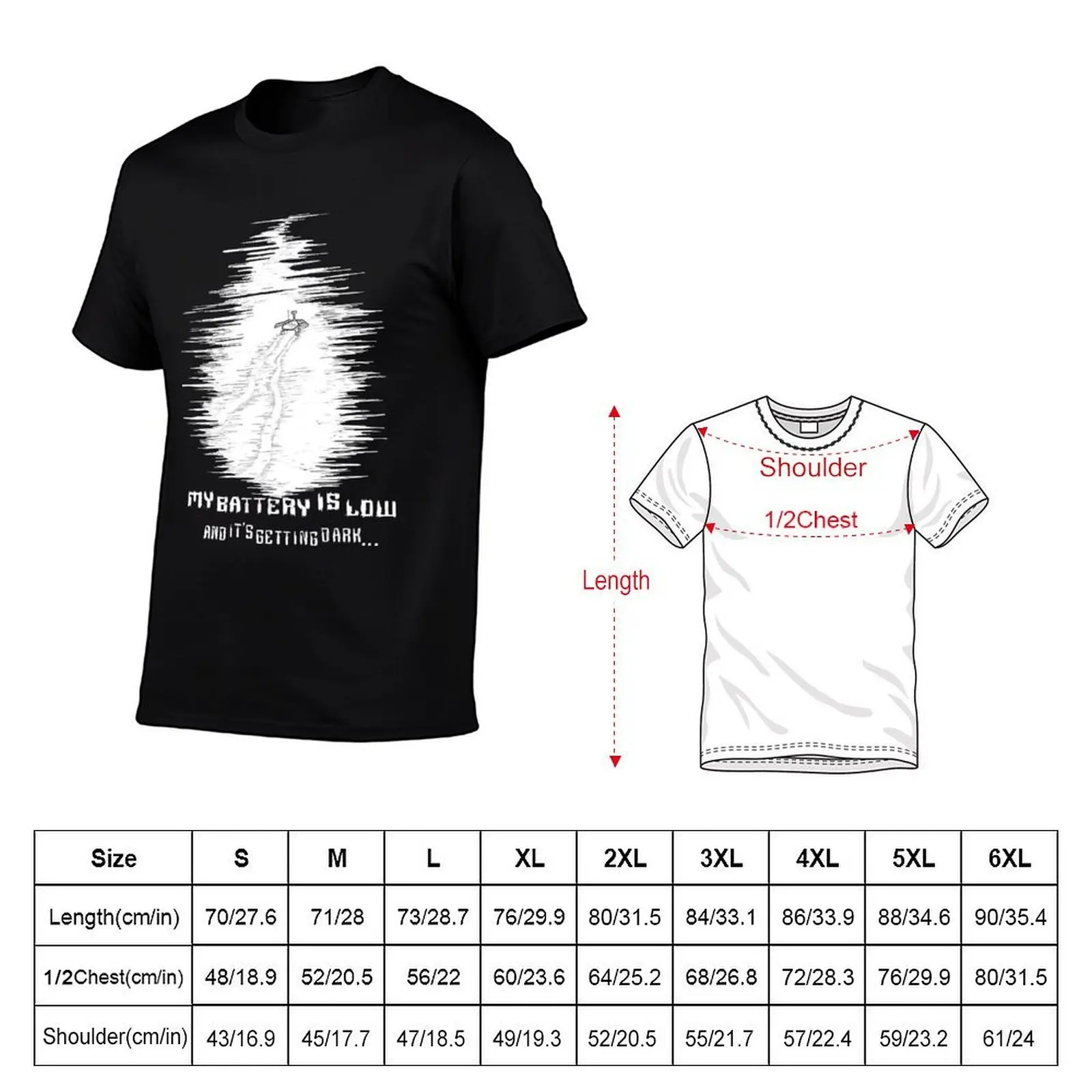 Opportunity - My battery is low and it's getting dark T-Shirt basketball graphic tees customs clothing for men
