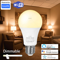 E27 WiFi Smart LED Bulbs Temperature Works With Alexa Google Home Adjustment Dimmable APP Voice Control Table Lamp LED Source