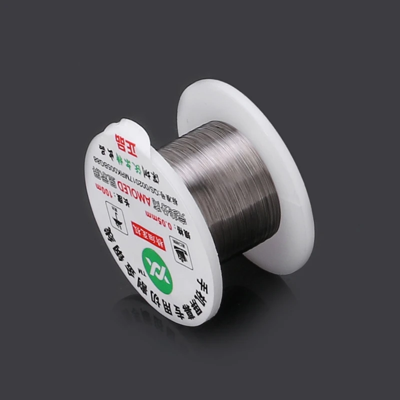 100m/roll Cutting Wire Gold 0.05/0.06/0.08/0.1mm Screen Separator Repair Wire