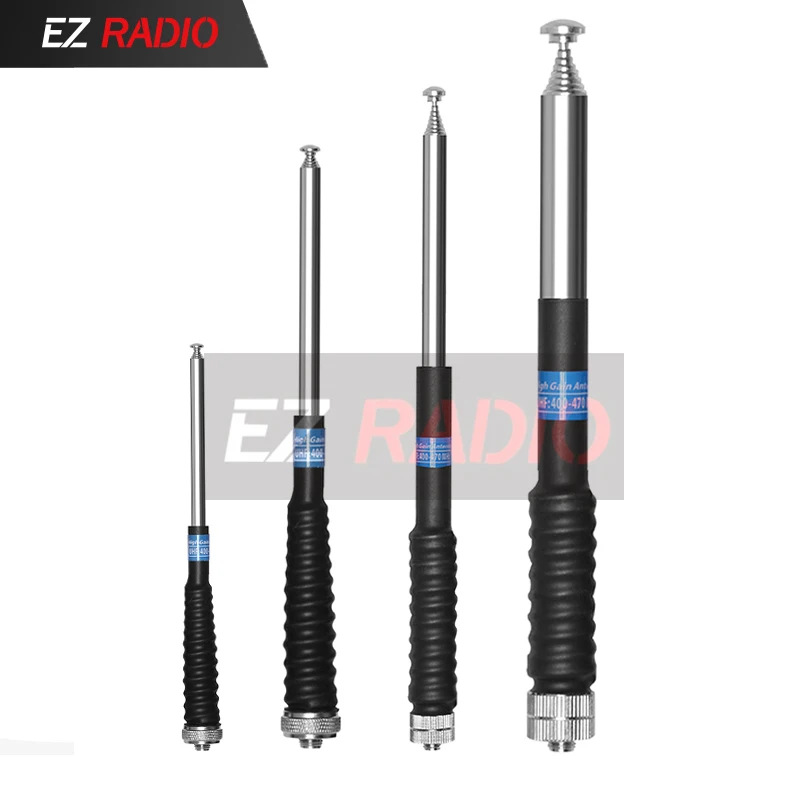 37/64/130CM Telescopic Antenna High Gain VHF Aerial 136-174mhz for UV-18 Pro Max UV-5RH UV-21 DM-1701 UV-K6 UV-K5 Walkie Talkies