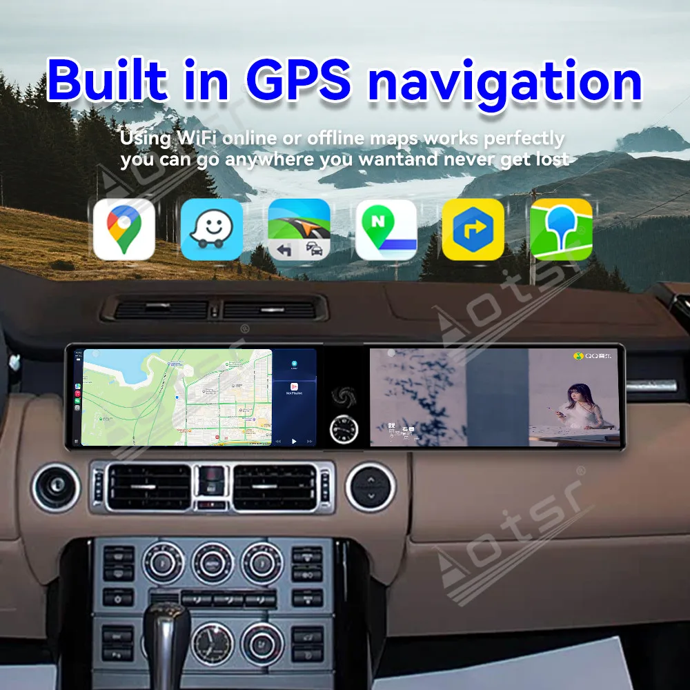 

Dual 12.3’’ Android 13 Carplay For Range Rover Executive 2003-2004 GPS Navigation Car Radio 2K HD Touch Screen Multimedia