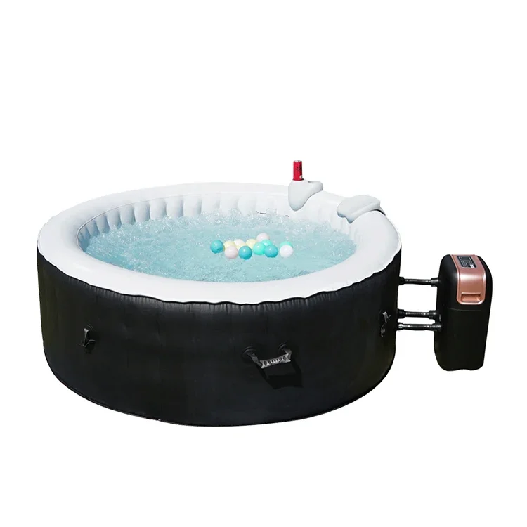 NEOKUDO foldable portable custom inflatable hot tub spa outdoor 2-4 persons swimming backyard round hot tub spa