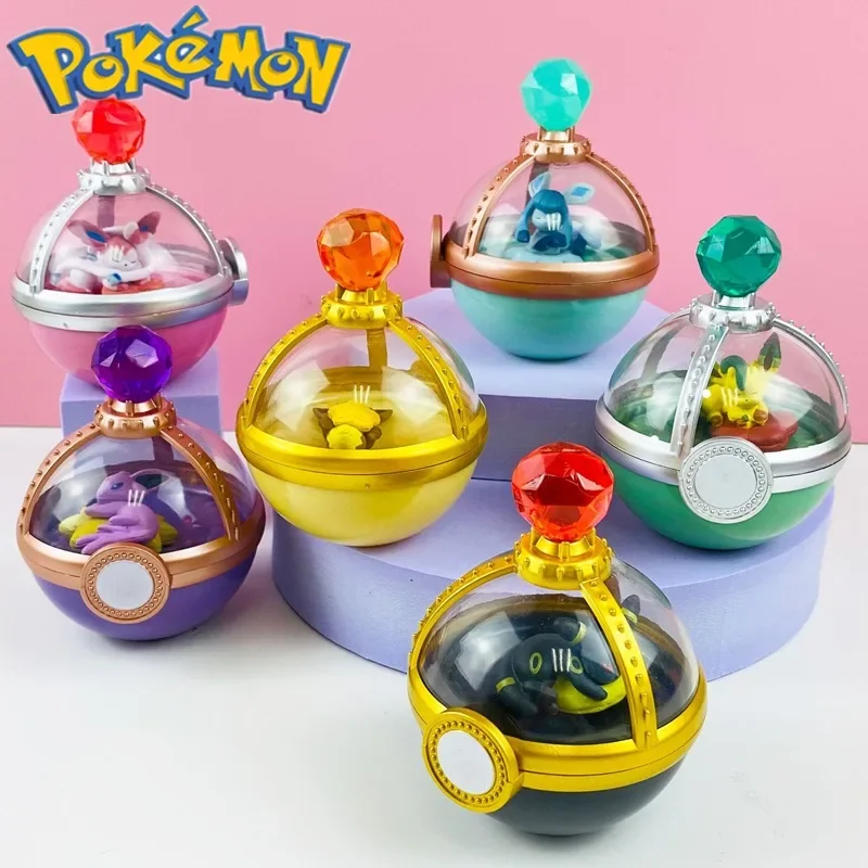 Pokemon model gem series collection decoration hand-made Pikachu Squirtle Psyduck Charmander Eevee Snorlax doll birthday gift