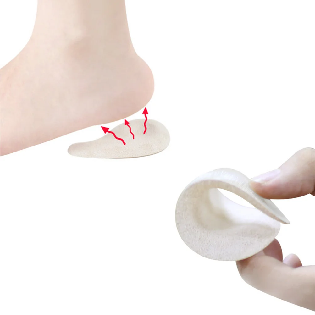 

2Pairs Orthotic Heel Shoe Pads Durable Correction Insoles O X Leg Fix Absorb Stress Comfortable Practical Half Heel Shoe Inserts