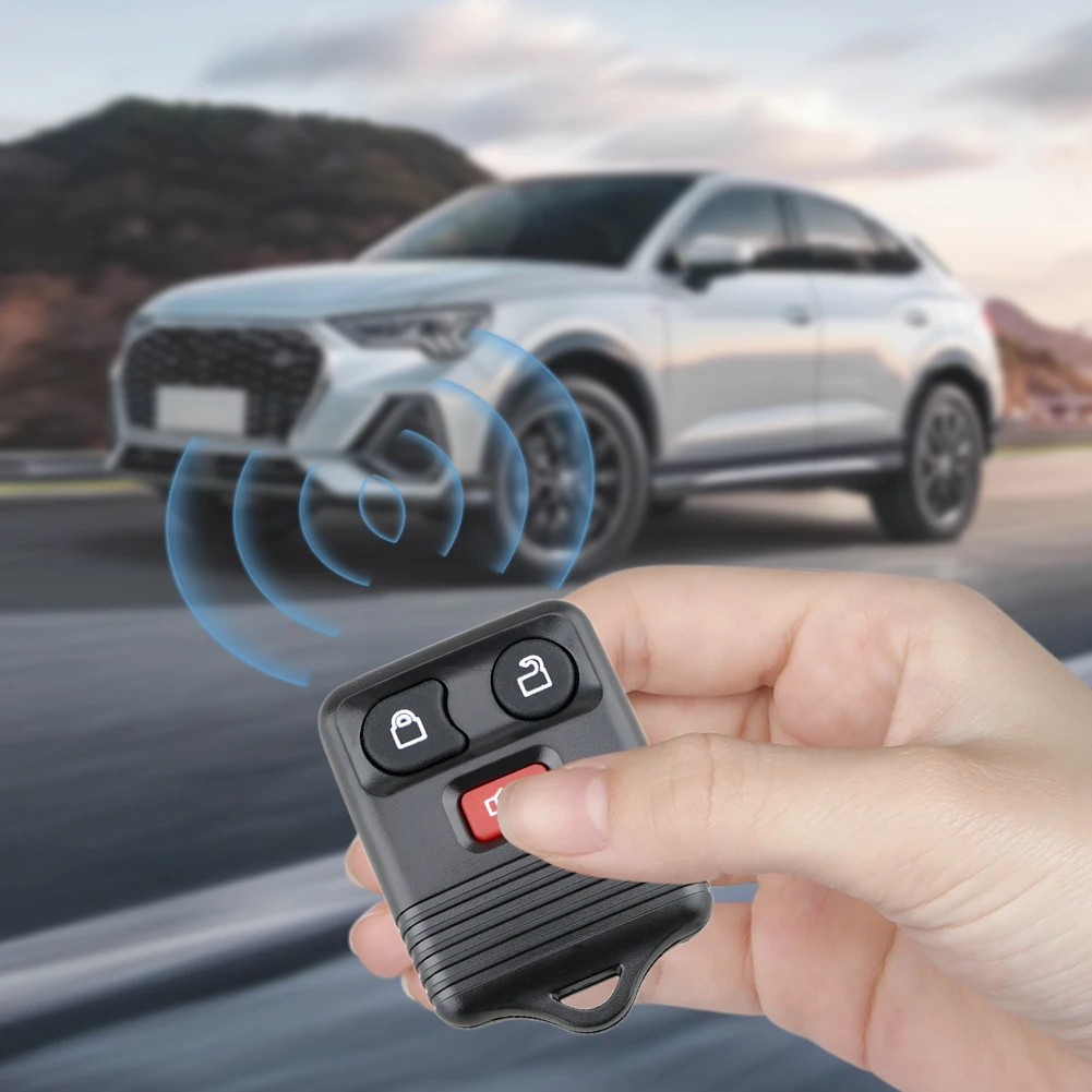 2 Buah Remote Control Masuk Tanpa Kunci 3 Tombol Kunci Mobil Fob Entri Tanpa Kunci Transit 315MHZ Fob Entri Tanpa Kunci Transit untuk Ford Explorer