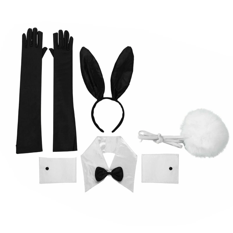 Costume lapin Cosplay, queue Sexy, nœud bandeau lapin, Costume lapin pâques, livraison directe