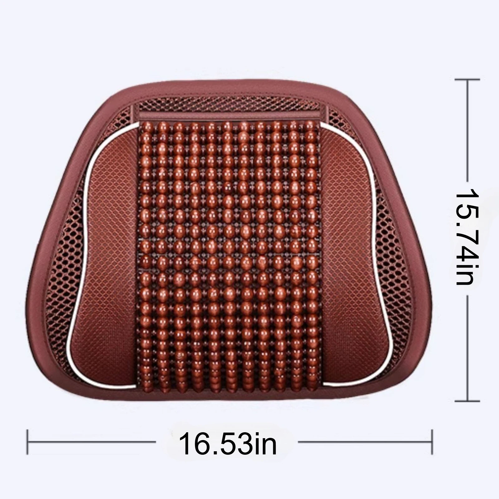 Universelle Auto-Rückenstütze, Massage-Lendenwirbelstütze, Taillenkissen, atmungsaktives Netz-Kissen für Auto, Büro, Zuhause – Detail 9