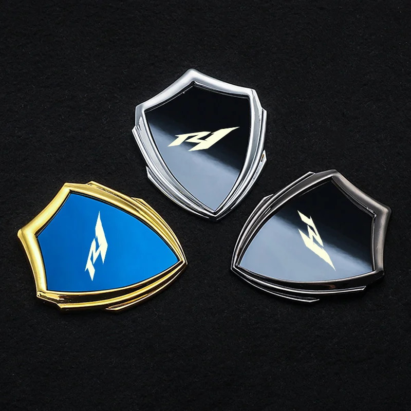 ملحقات الدراجة النارية ملحقات معدنية ثلاثية الأبعاد ملصقات للدراجات النارية لياماها R1 R3 R6 R7 R125 YZF R125 R6 R1 R3 R7 #1