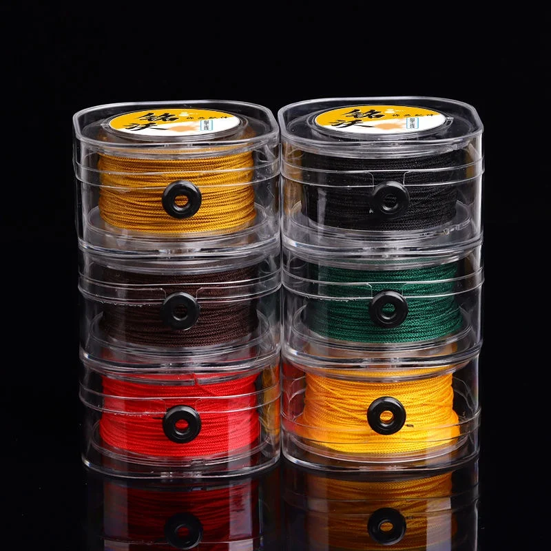 [حبل مضفر] حبل مضفر مستورد من اليشم. غير مرنة ومتينة ضد التآكل والتمزق. لتوتير الخرز.