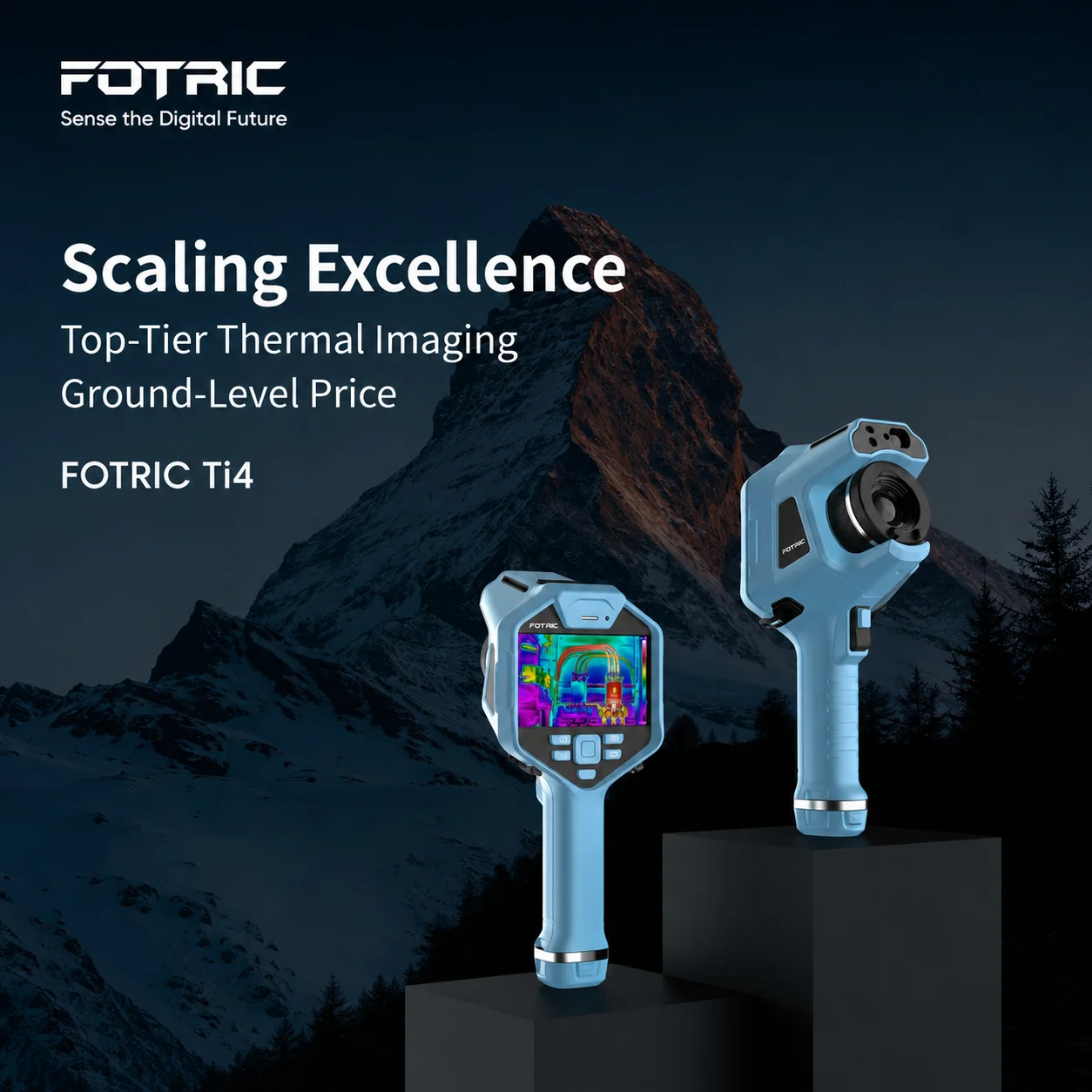 FOTRIC Ti4 Prefessional Thermal Imaging Camera IP54 2 meter Drop Protection 320*240 IR Free Analyze App For Automative Repair