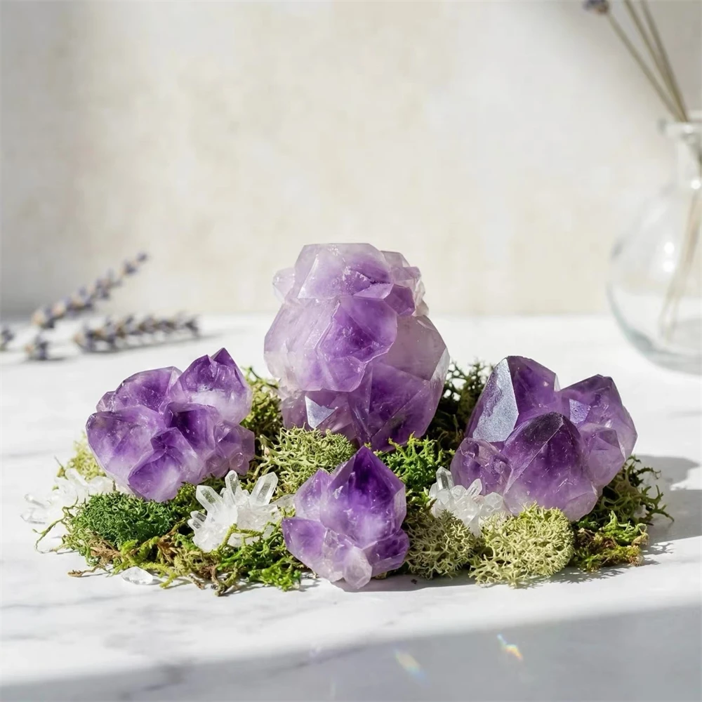 Natural Gemstones Amethyst Flo - Home Decor Za 评论和价格