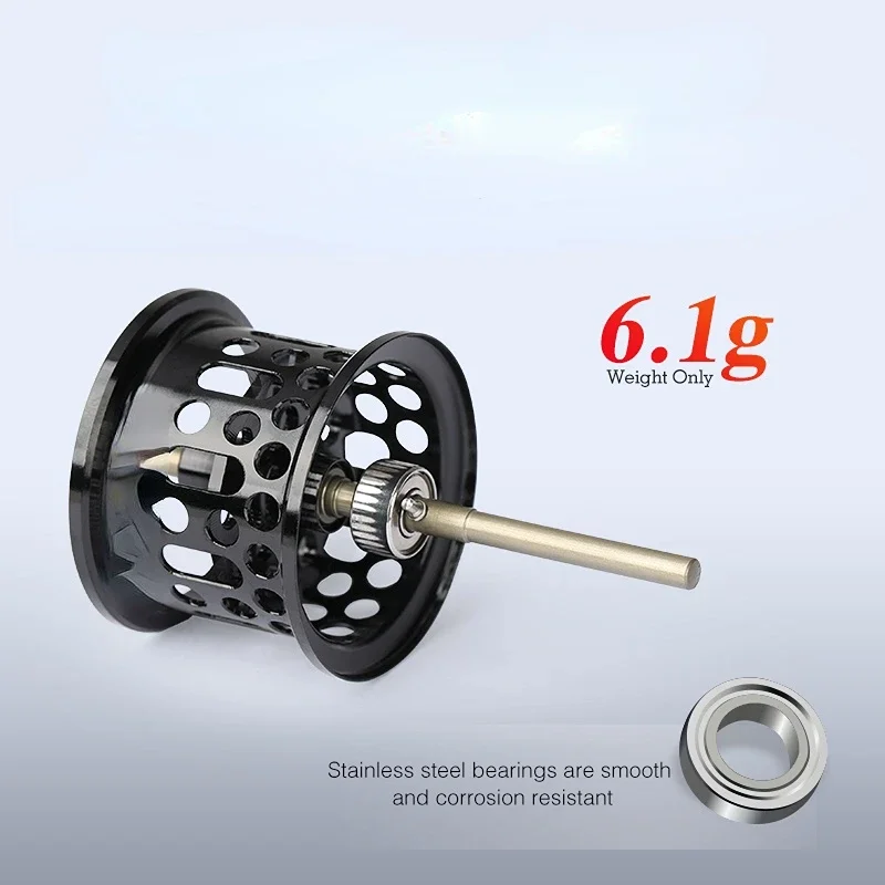 135g Ultra Light Baitcasting Fishing Reel 6.1g Shallow Spool Bait Finesse50S 7.1:1 Trout Ajing Casting Reel