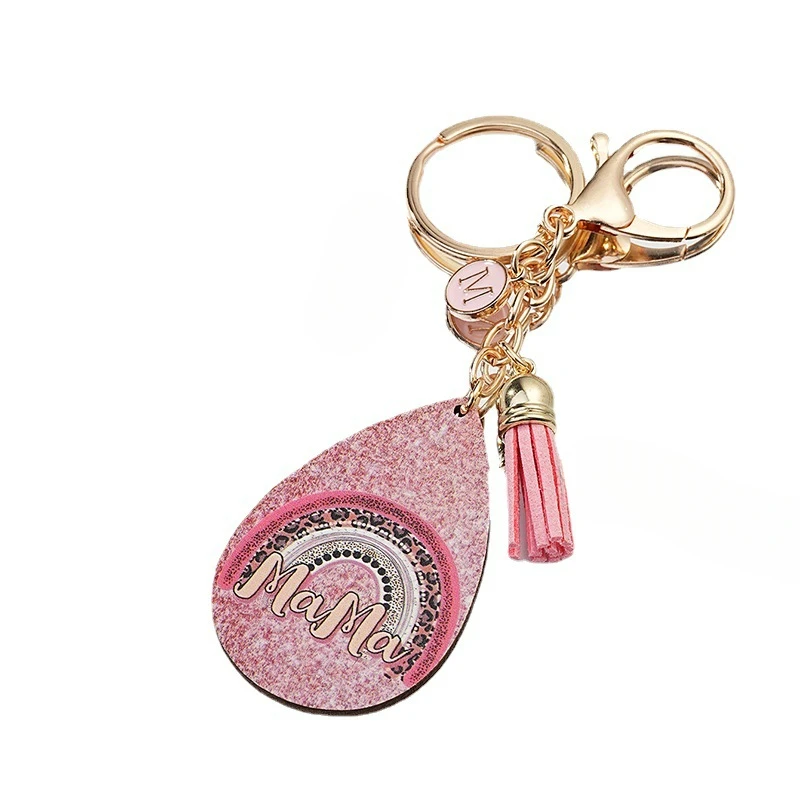 New Pink Arch Rainbow Car Key Chain Pendant - Fashionable Key Chain for Backpacks or Mother's Day Gift