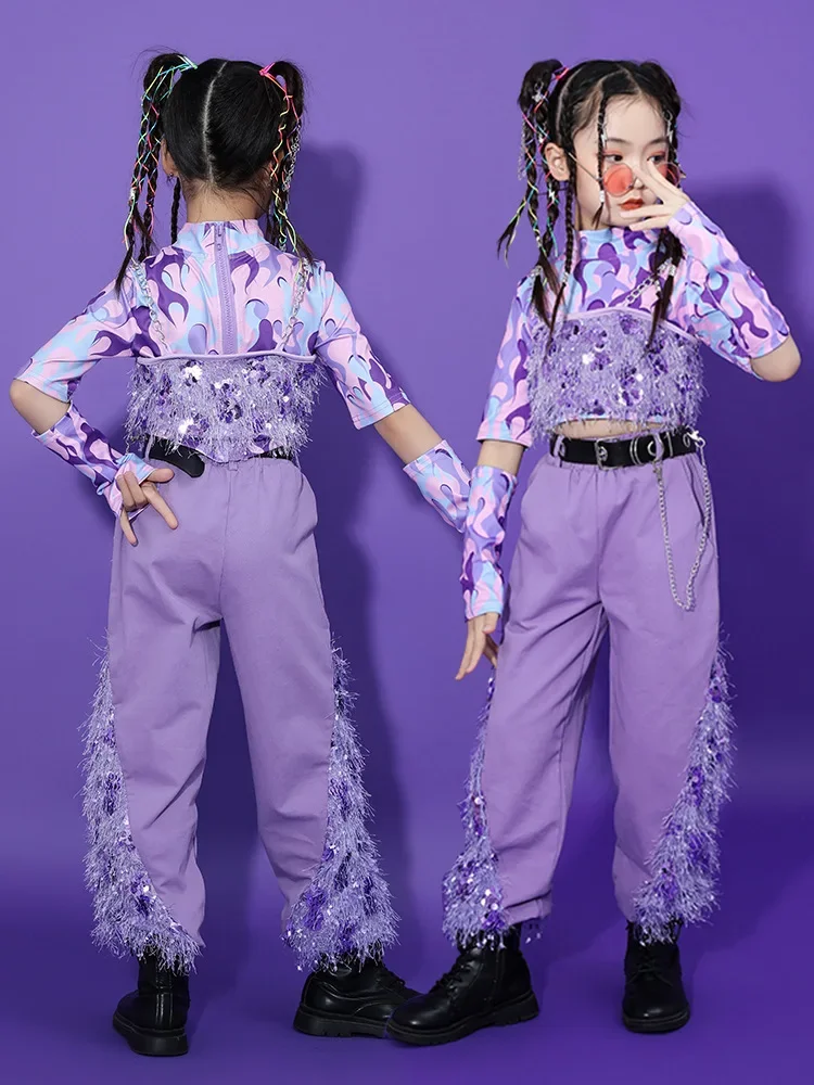 

Jazz Dance Dress Girl Children Fashion Girl Group Dress Girls Autumn and Winter Suit Catwalk Cool Cool Fashion Cool