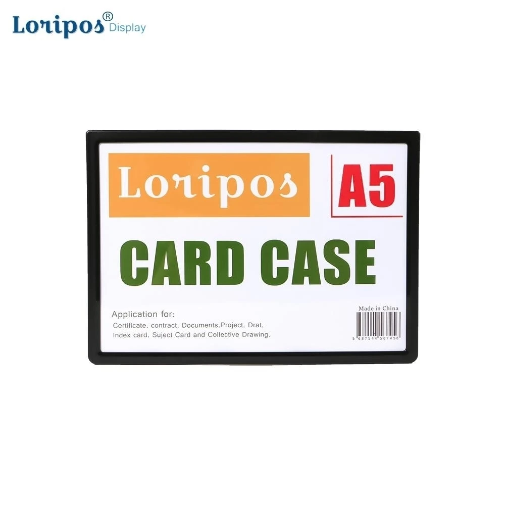 A5 Poster Frame Magnetic Data Cardholders Channel Label Holders Clear Plastic Protectors Metal Surface Sign And Ticket Holder