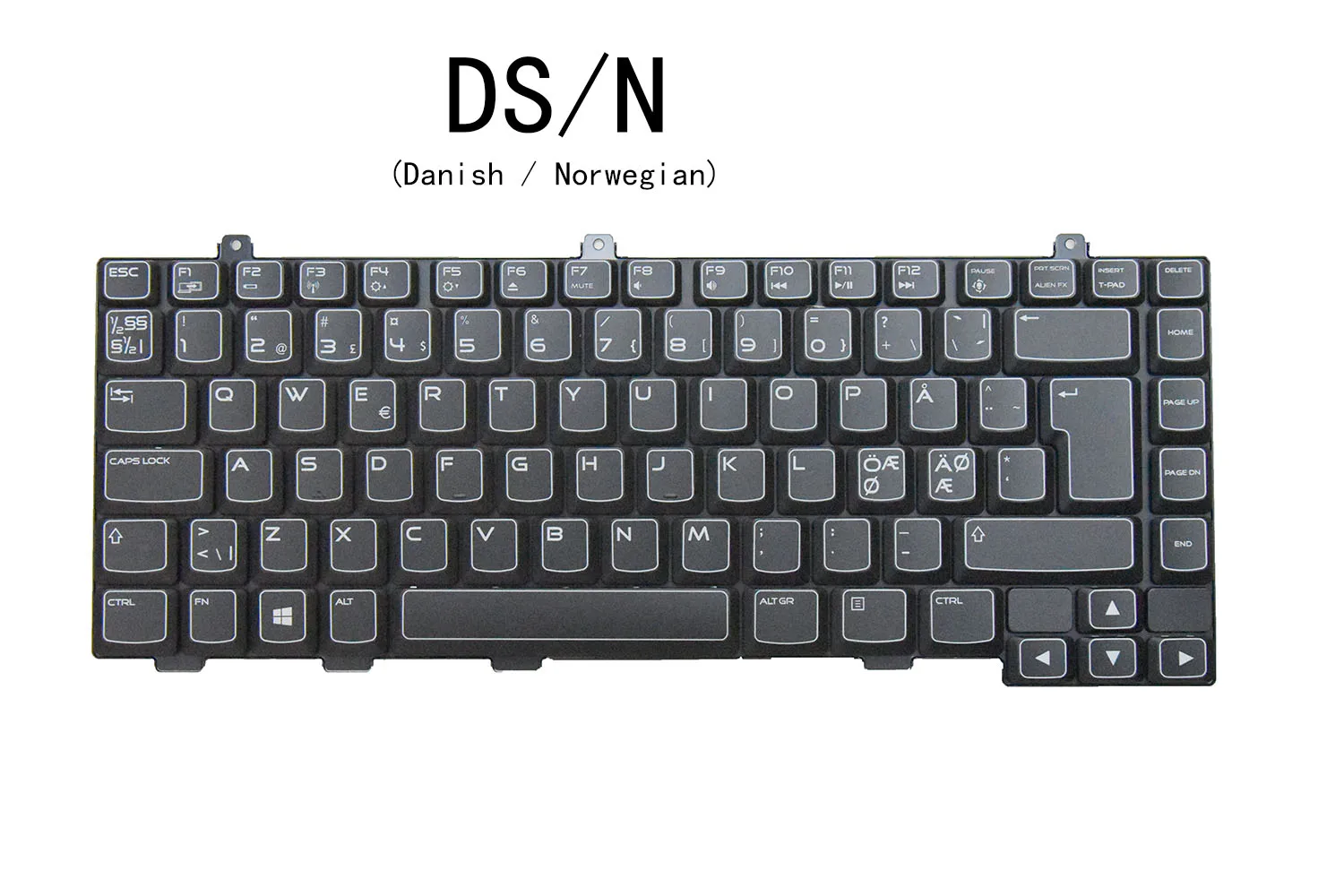 New Backlit Laptop Keyboard For Dell Alienware M14X R1 R2 R3 R4 P18G P39G DS/N Layout Black Replacement Keyboard