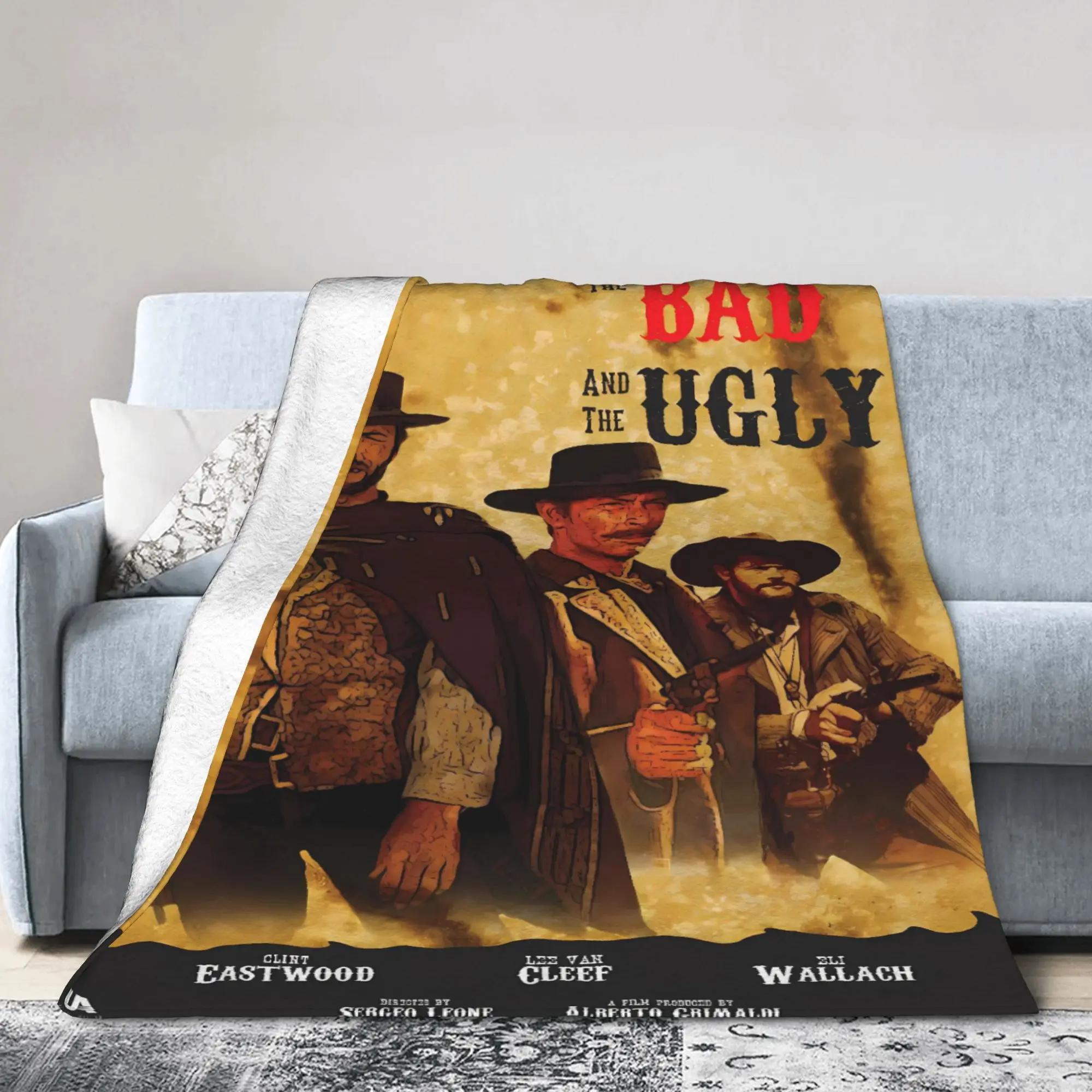The Good the Bad and Ugly MOVIE Blanket Quality Super Soft  Throw Blanket Winter Airplane Travel Home Decor Fashion Bedspread