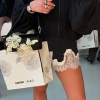 Boxers de seda satinada para mujer, pantalones cortos Y2k con ribete de encaje, Micro Mini pantalones cortos de pijama, bragas de tiro bajo, ropa de calle