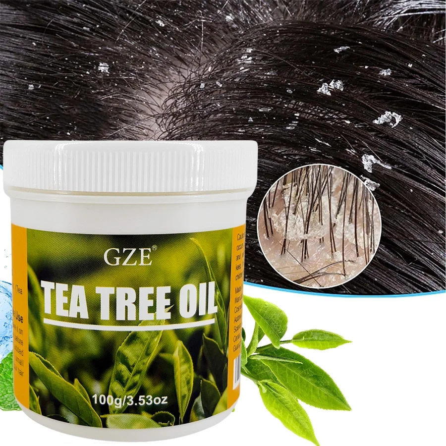 GZE Tea Tree Oil Aceite para el cabello Elimina copos de caspa sueltos