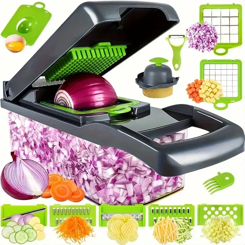 

15 piece set of household multifunctional vegetable slicer 1 potato cucumber slicer slicer slicer diced slicer