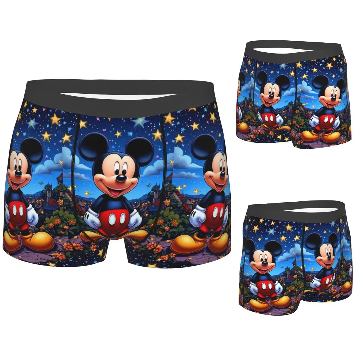 

Boxer Underpants Shorts Cartoon Mickey Mouse Panties Men's Comfortable Underwear for Homme Man Boyfriend Gifts