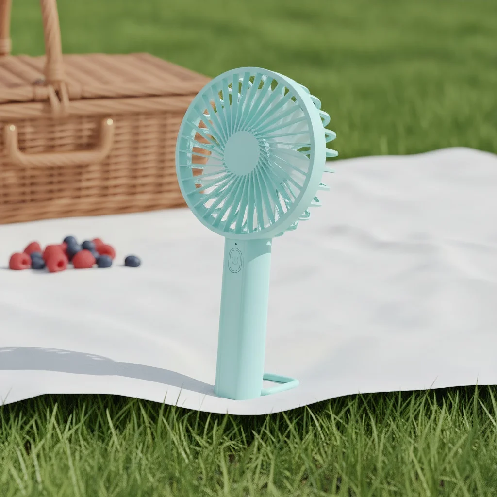 

Настольный вентилятор воздушного охлаждения, портативный USB-перезаряжаемый для путешествий и на открытом воздухе