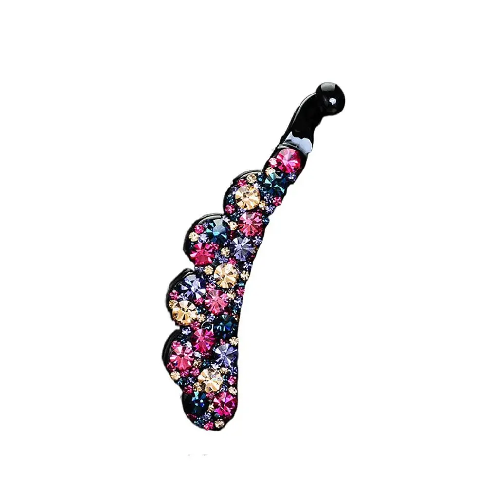 Pince à Cheveux de Style Coréen pour Fille et Femme, Gels de Diamant, Porte-Queue de Cheval, Accessoires Capillaires