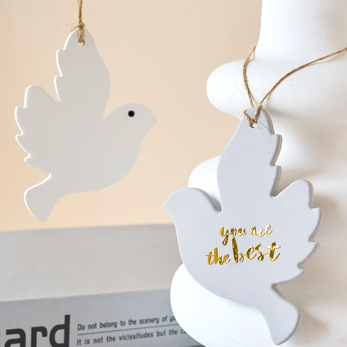 Dove of Peace Listing Silicone Mold DIY Bird Shape Car Aromath Gypsum Pendant Molds Resin Keychain Jewelry Crafts Making Home De