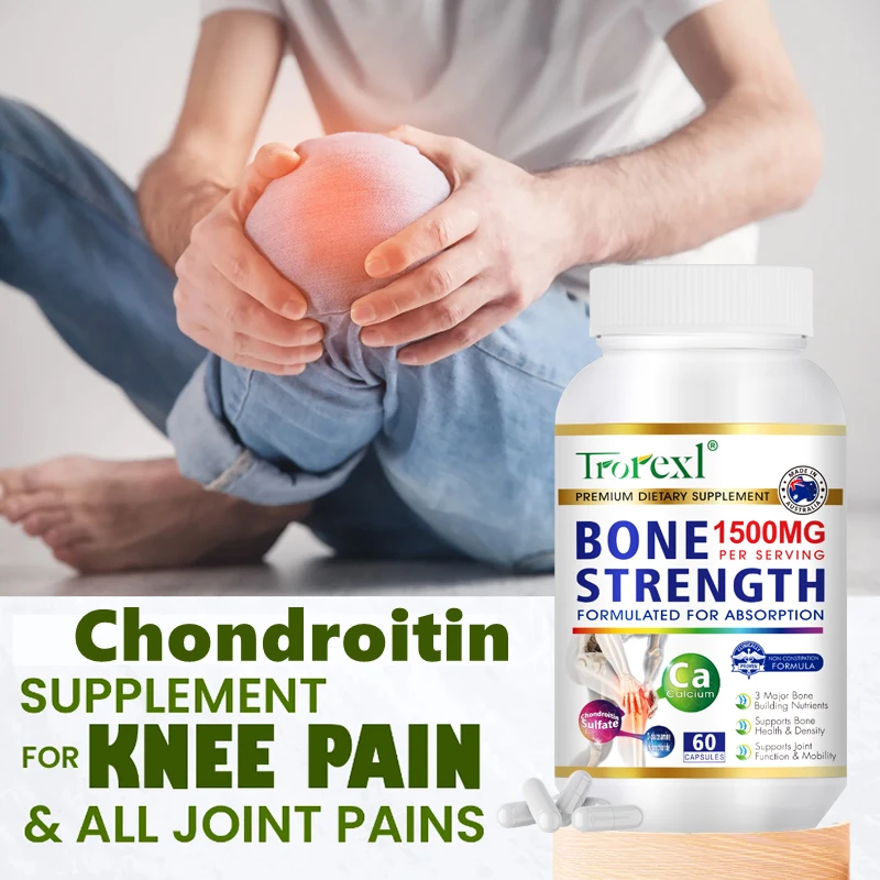 Glucosamine Chondroitin MSM Turmeric Joint Support Supplement for Men & Women for Hands, Backs, Knees & Joint Health